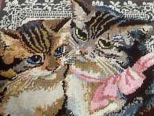Ehrman Vintage Kaffe Fassett Victorian Cats Tapestry Needlepoint Complete