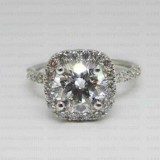 1.94TCW Round Cut Moissanite