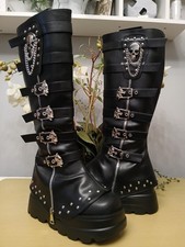 Black Faux Leather Punk/Goth