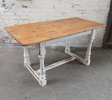 painted pine dining table used