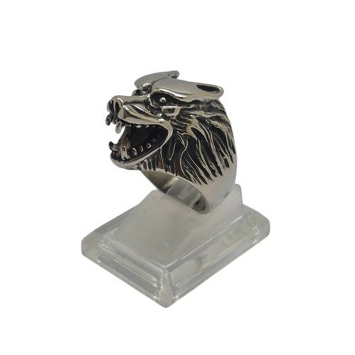 Werewolf wolf ring 316l - wolf,