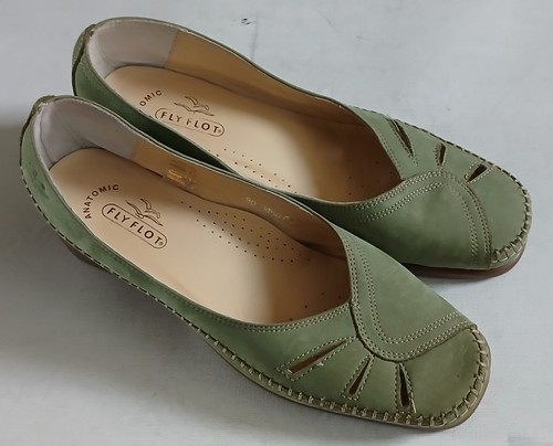 Womens fly flot green suede - flot,