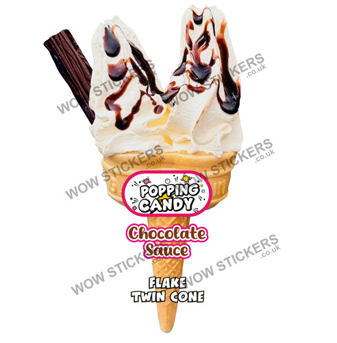 New ice cream van sticker - cream,