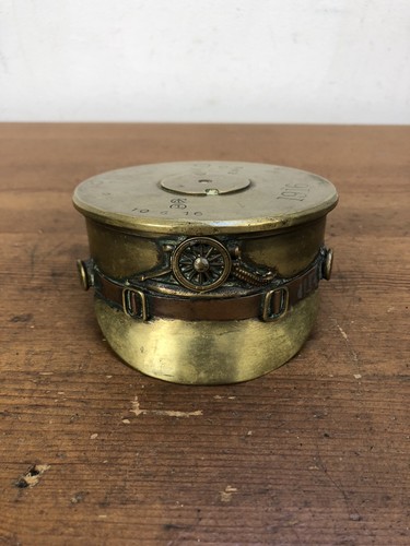 British trench art brass - british,