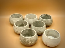 Handmade Distressed Round Tea Light Holder Trays - Jewellery Stand Catchall