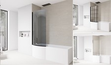 Folding P Shape L Shaped Bath