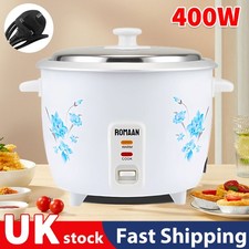 Automatic Electric Rice Cooker Pot Warmer Warm Cook Non Stick Spatula Mini-1L UK