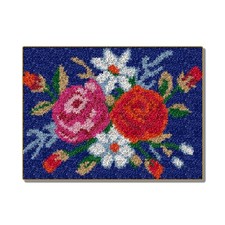 Carpet Embroidery With Rose