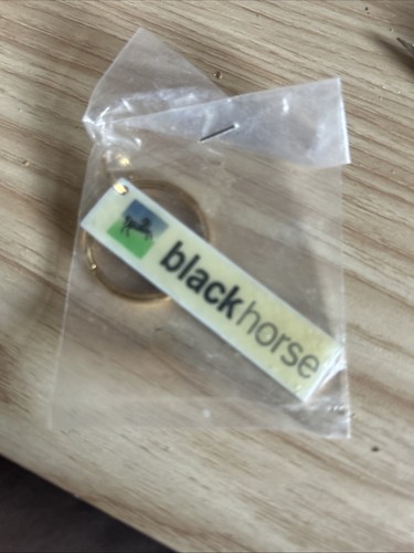 Black horse finance keyring - horse,
