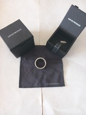 Mens Silver Armani Ring, Size
