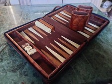 Vintage Travel Backgammon Set