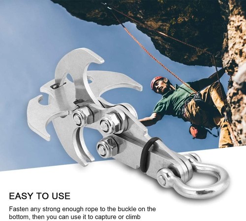 Stainless steel climbing claw - steel,