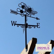 High Quality Black Metal Bee Silhouette Weather Vane Animal Lover Gift