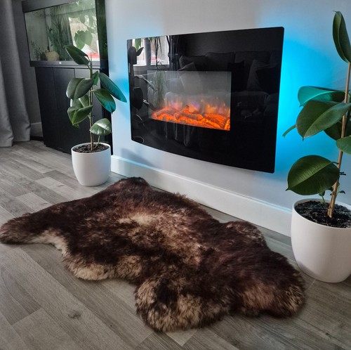 Mouflon sheepskin rug natural - sheepskin,