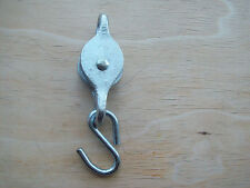 HEAVY DUTY GALVANISED  WASHING LINE PULLEY WITH HOOK