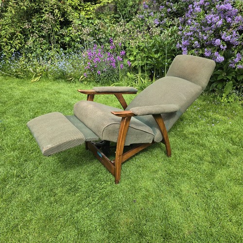 Vintage upholstered reclining - ,