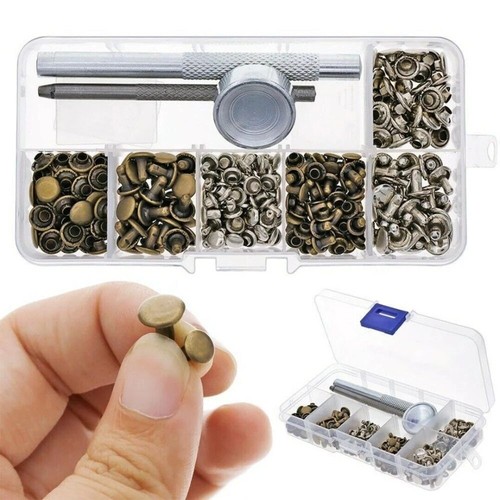 120pcs set rivets double cap - double,
