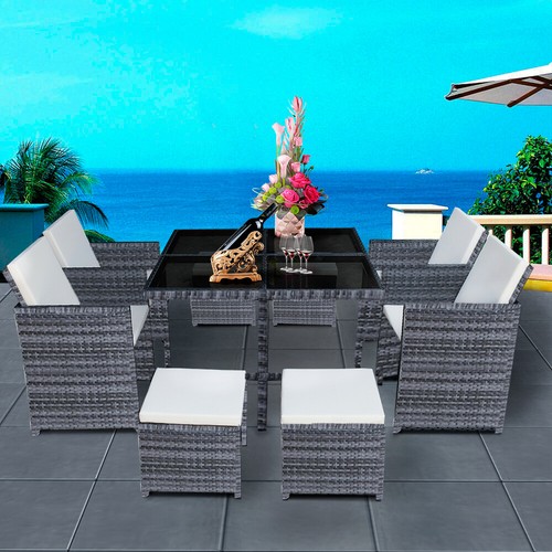 Seater cube rattan garden - cube,