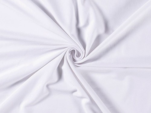 Cotton lycra optic white - lycra, 8%