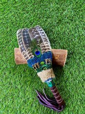 Smudge Feather Fan with