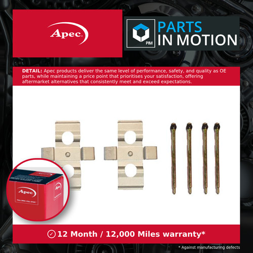 Brake pad fitting - brake, kit