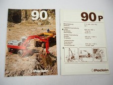 2x Brochure Poclain 90P