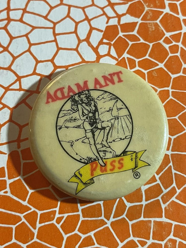 Adam ant 1980s pinback button - ant,