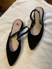 Hogl Women's Black Suede Flat