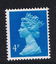 SG X933 GB QEII Machin Definitive Stamp 4p New Blue PP MNH