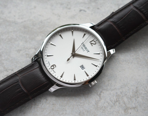 Tissot men dress - watch, white