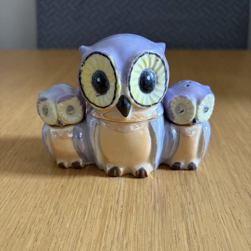 Fairylite lustreware owl cruet - lustreware,