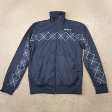 Adidas Mens Track Jacket Medium Blue Argyle Diamond Lendl Firebird Originals SST