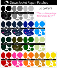 Down jacket repair patches x8