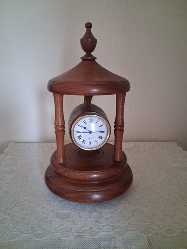 Hand turned wooden mantel - wooden,