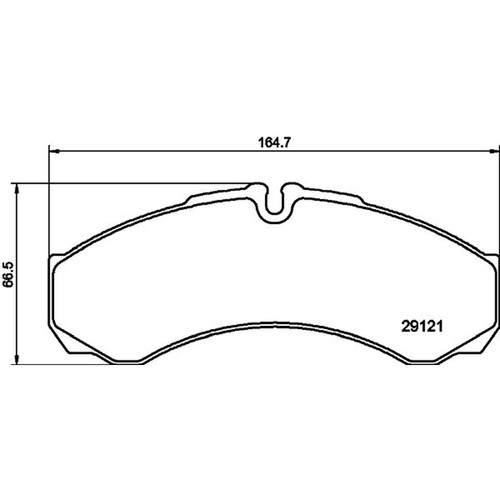 Don front brake pad - front, set