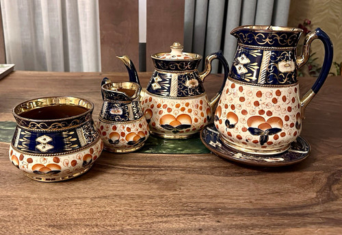 Antique staffordshire imari - staffordshire,