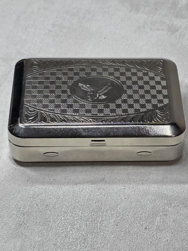 Vintage metal tobacco tin - vintage,