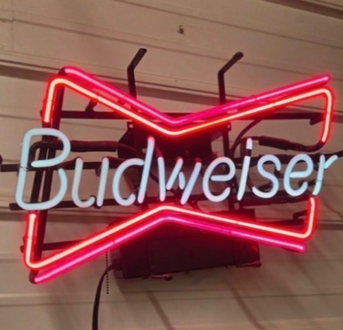 Vintage budweiser flashing - budweiser,