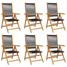 Reclining Garden Chairs Outdoor Chairs Patio Armchair Solid Wood Acacia vidaXL