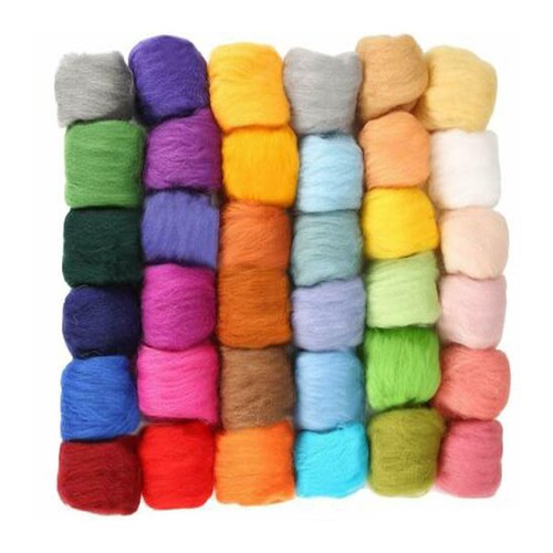 Colors fibre wool yarns - fibre,
