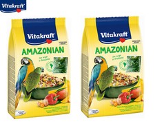 VITAKRAFT AMAZONIAN PARROT MACAW AND CONURE 750G BIRD CAGE FOOD SEED 21643 X 2PK