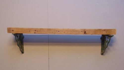 Pine beam floating mantel - beam,