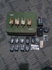 Fox EOS R X3 and RX Receiver Bite Alarms 4 Heads with Camo Covers