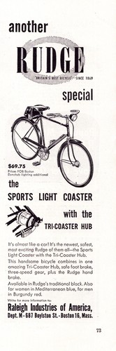 Vintage print c1954 rudge - print, ad