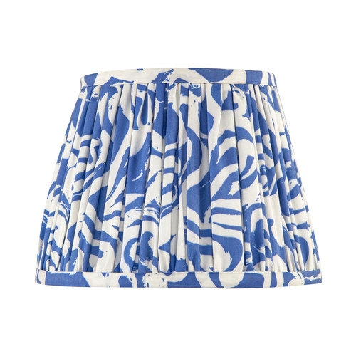 Modern blue nova - blue, pleated