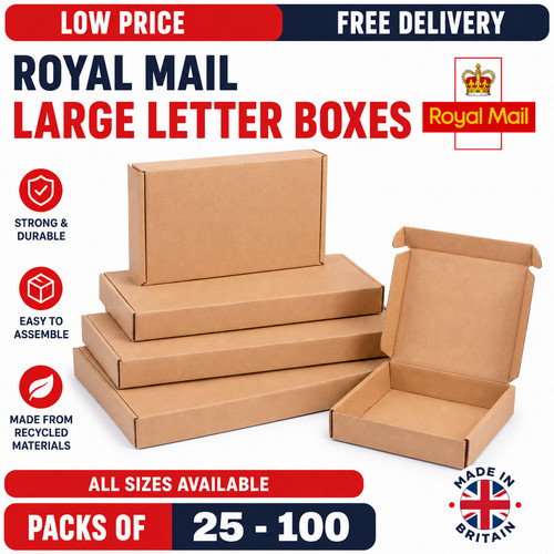 100 large letter postal boxes - 100,
