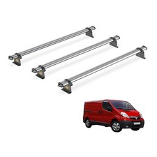 Vauxhall Vivaro Roof Rack for 2001-2014 Standard Roof 3x Bars Van Guard Trade
