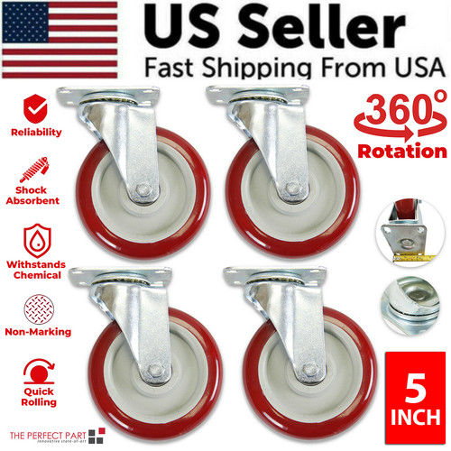 Pack inch caster wheels - 4,