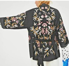 Zara Embroidered Jacket Kimono