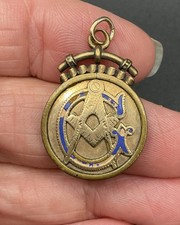 ANTIQUE MASONIC WATCH FOB WITH